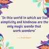 On simplicity and kindness