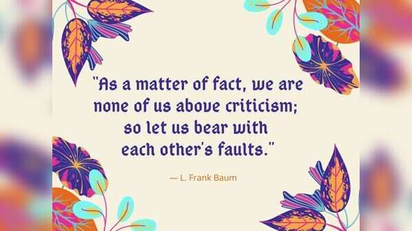 On being imperfect