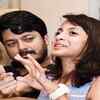 Jisshu pampering his two daughters