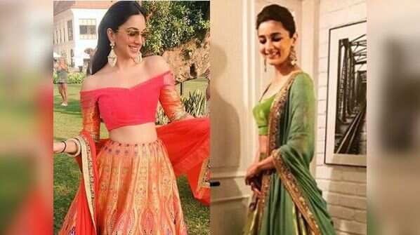 Kiara Advani's coral lehenga to Kareena Kapoor's magenta lehenga: Best brocade lehengas for weddings