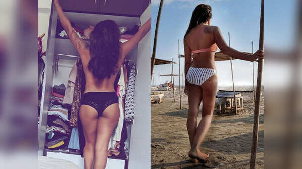 Flaunting that toned body