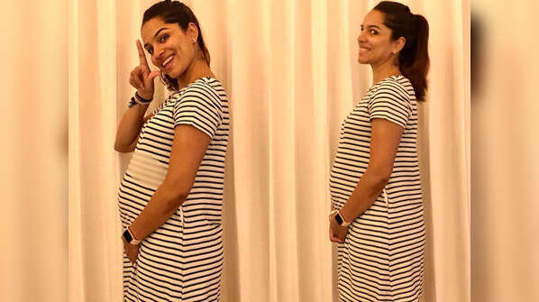 Striped maxi dress