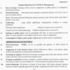 MHA issues national directives for Covid-19 management, including compulsory use of face masks and social distancing norms.