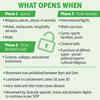 What opens when