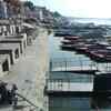 Ganga Ghats in Varanasi remain deserted on the occasion of Ganga Dussehra today, as gathering of devotees remains restricted