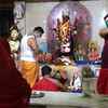 West Bengal: Prayers being offered at a temple in Siliguri after state govt allowed religious places to open