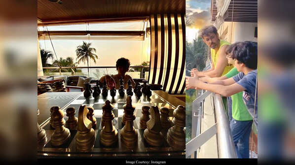Hrithik Roshan indulged in a game of Chess