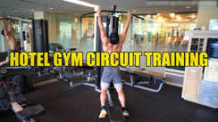 
Circuit training in the hotel gym
