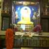 Mahabodhi Mahavihara temple in Bihar's Gaya reopened today for devotees following lockdown relaxations. A monk says, "Not many devotees have come today. They are not allowed to give offerings at the temple".