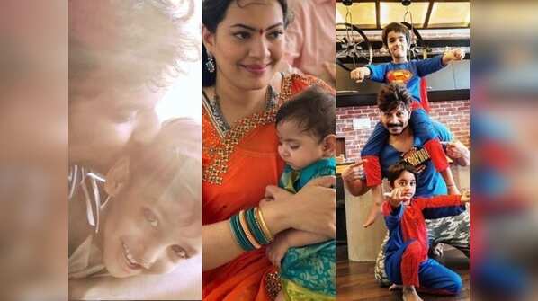 From Nani to Geetha Madhuri, celebs share adorable pictures as they spend precious time with their little munchkins at home