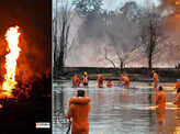 Shocking pictures from damaged ecological zones after oil well explodes in Assam