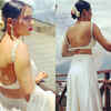 Deep-back lehenga