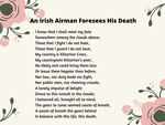 An Irish Airman Foresees His Death