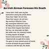 An Irish Airman Foresees His Death
