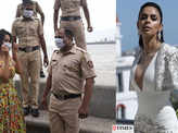 Mallika Sherawat's new picture with Mumbai Police personnel at Marine Drive makes fans curious