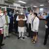Home Minister Amit Shah visits LNJP hospital in Delhi to assess preparedness in fight against Covid-19.