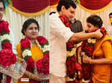 Inside pictures from Kerala CM's daughter’s marriage, who tied the knot with DYFI leader 