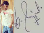 Alphabet ‘S’ in signature