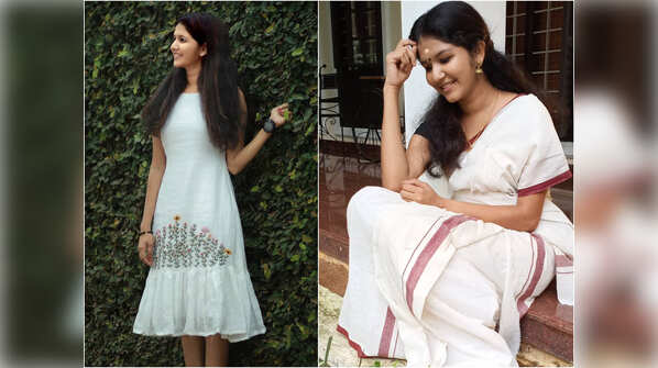 From Kerala saree to linen dress: Uppum Mulakum fame Juhi Rustagi gives major fashion goals with her outfits