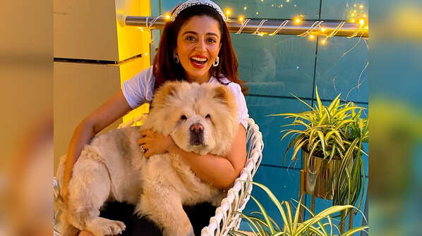 Nehha Pendse with Teddy
