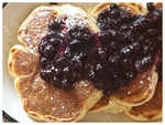 ​Buckwheat Pancakes with Blueberry Sauce Recipe