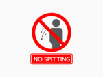 ​No more spitting in public