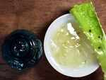 Aloe vera gel and Vitamin E under-eye cream