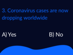 ​Coronavirus cases are now dropping worldwide