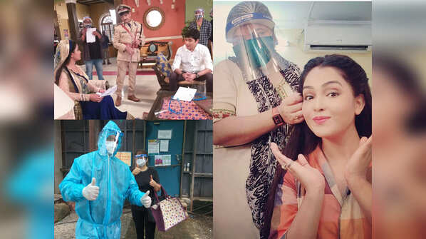 Scenes from Bhabiji shoot