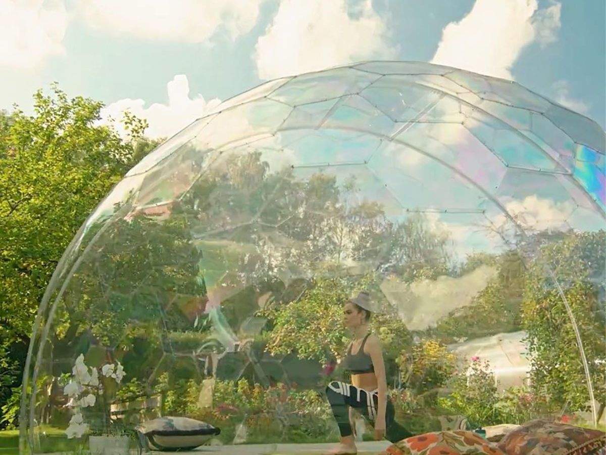 Practice yoga in a bubble in Toronto