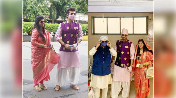 Guests at their lockdown wedding