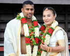 Inside pictures from Chitharesh Natesan and Nasiba Nurtaeva’s wedding ceremony