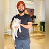 ​Ammy Virk’s all smile picture with his pet Barfi Virk is too cute for words