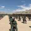 Prime Minister Narendra Modi makes a surprise visit to Ladakh, being briefed by senior officials at a forward position in Nimu.
