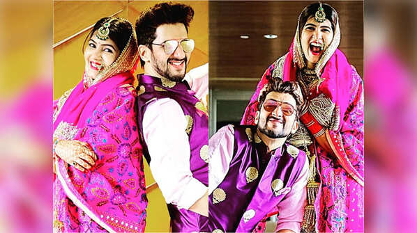 Fun pictures from Sasural Simar Ka fame Manish Raisinghan and Sangeita Chauhaan’s lockdown wedding