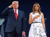 Donald Trump celebrates US Independence Day amid protests