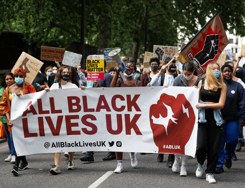 Anti-racism protest held in London