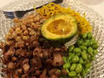 ​Jackfruit, Edamame and Zucchini Platter Recipe