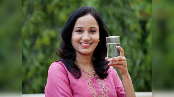Drinking water while standing