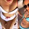 Soaks under the sun and flaunts her bikini body to perfection