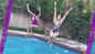 Sunny Leone takes a dip into the pool with her friend, shares a fun boomerang video!