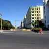 Deserted NSC Bose road in Chennai during the Sunday lockdown