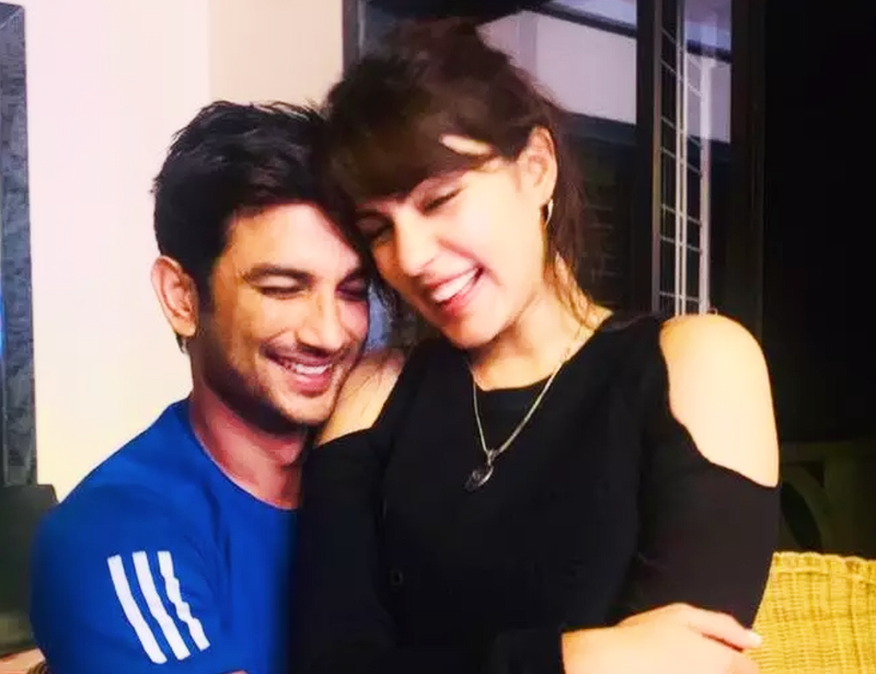 Rumoured GF Rhea Chakraborty shares happy pictures with Sushant Singh Rajput a month after his demise