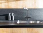 Crowded kitchen slab