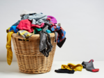 Laundry basket without a lid