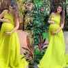 Pretty in a lemon dress