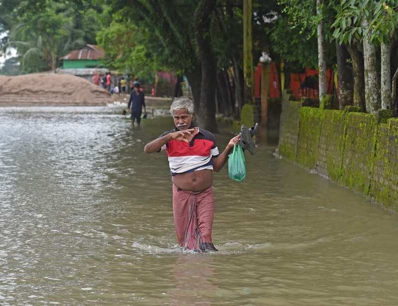 Catastrophic heavy floods in Bangladesh displace millions