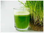 ​Wheatgrass and grapes drink