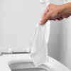 ​Flushing the toilet with the lid open