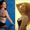 Slips into a black monokini and soaks in the waters of Langkawi beach